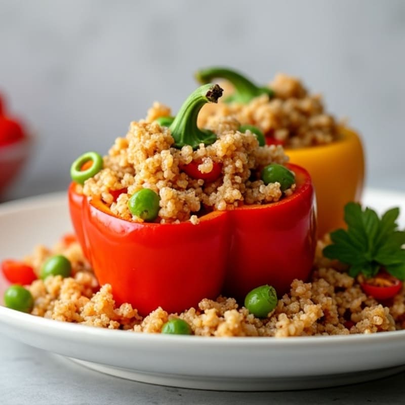 Hearty Lean Ground Turkey Stuffed Bell Peppers