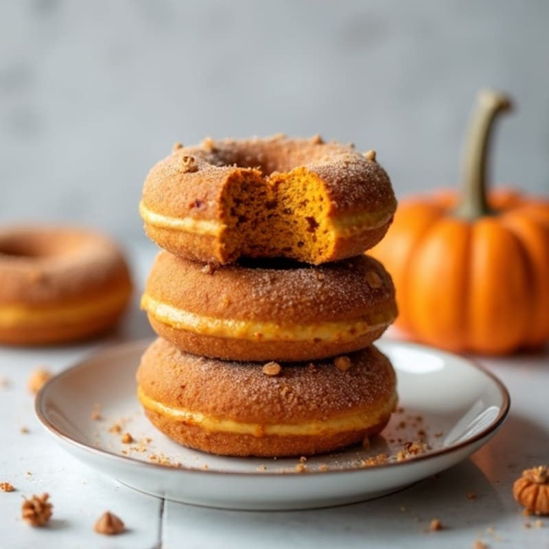 Protein-Packed Baked Pumpkin Spice Donuts