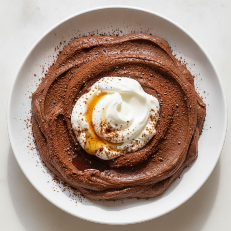 Silky Chocolate Protein Pudding with Greek Yogurt