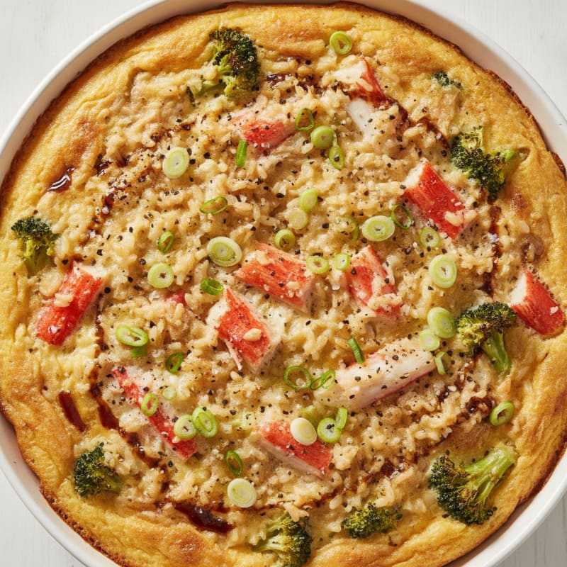 Baked Imitation Crab Rice Hotpot