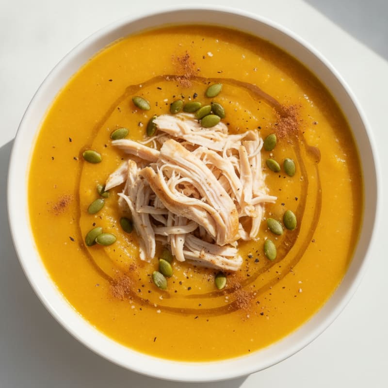 Roasted Butternut Squash and Apple Soup