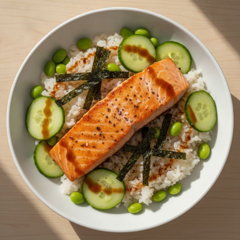 Salmon Sushi Rice Bowl