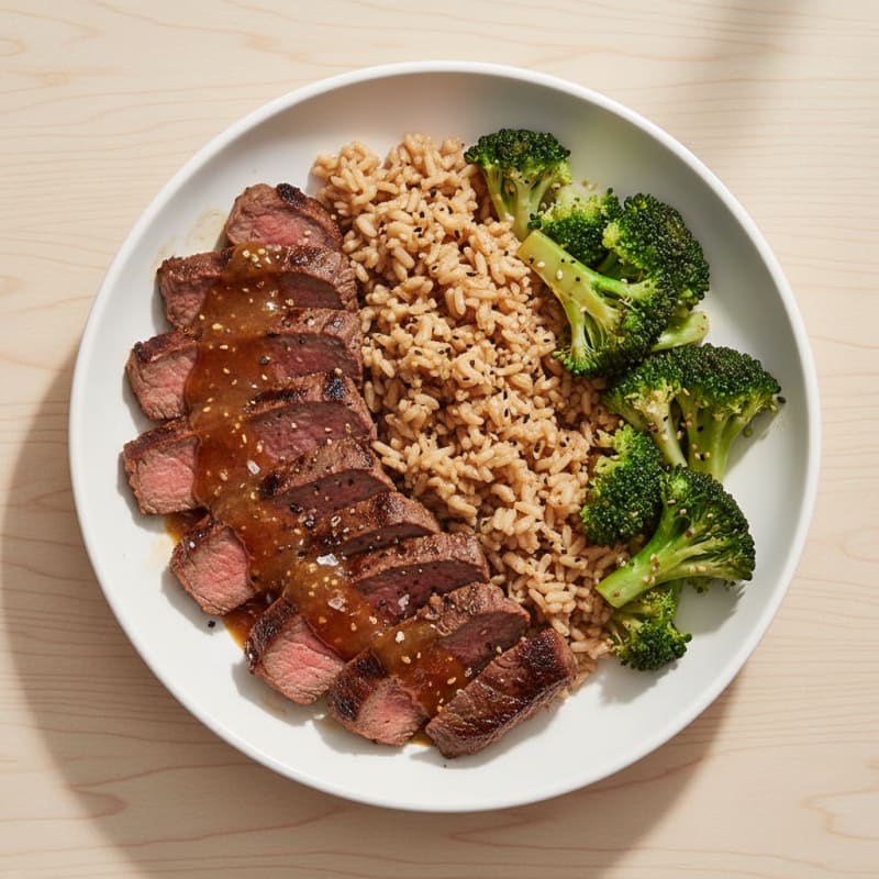 Teriyaki Steak and Broccoli Bowl