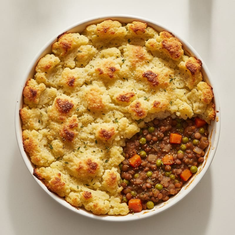 Lentil Shepherd's Pie with Root Vegetable Mash