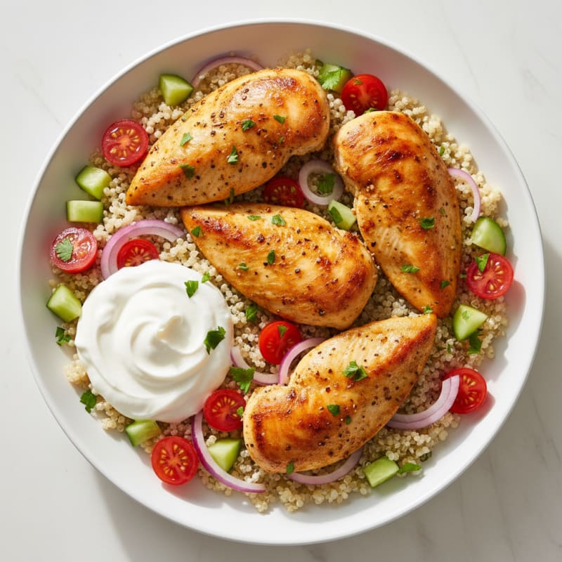 Tender Lemon-Herb Roasted Chicken Shawarma