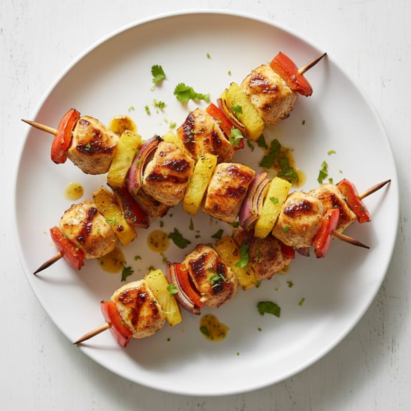 Zesty Grilled Pineapple Chicken Skewers