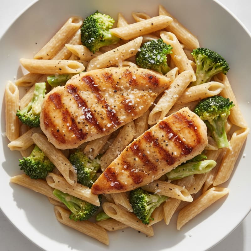 Garlic Parmesan Chicken Alfredo Pasta