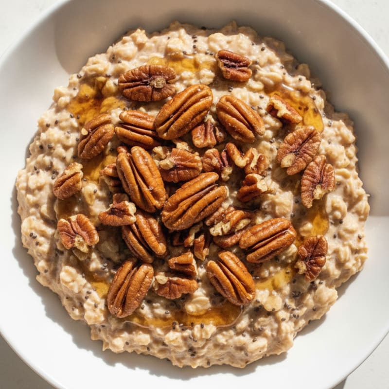 Maple Pecan Overnight Oats