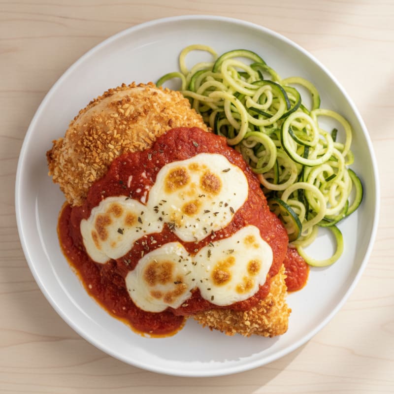 Baked Chicken Parmesan with Marinara Sauce
