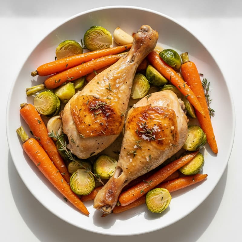 Roasted Chicken Legs with Herbs
