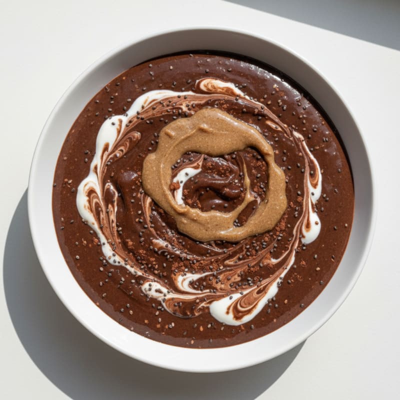 Silky Chocolate Protein Pudding with Greek Yogurt