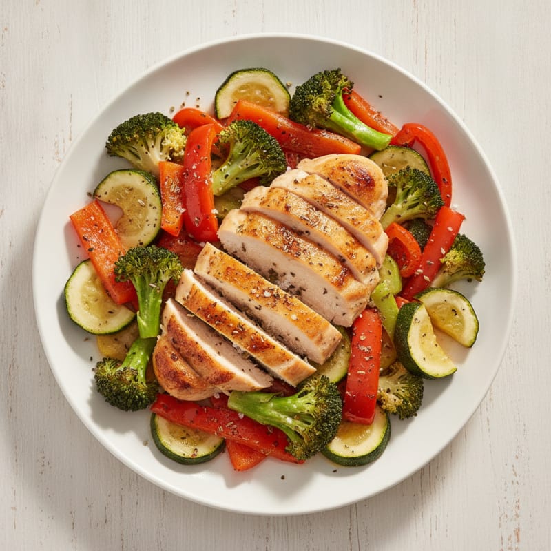 Lemon Herb Roasted Chicken and Veggies