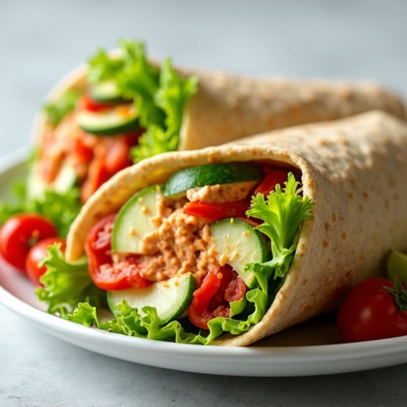 Fresh Spicy Tuna Wraps