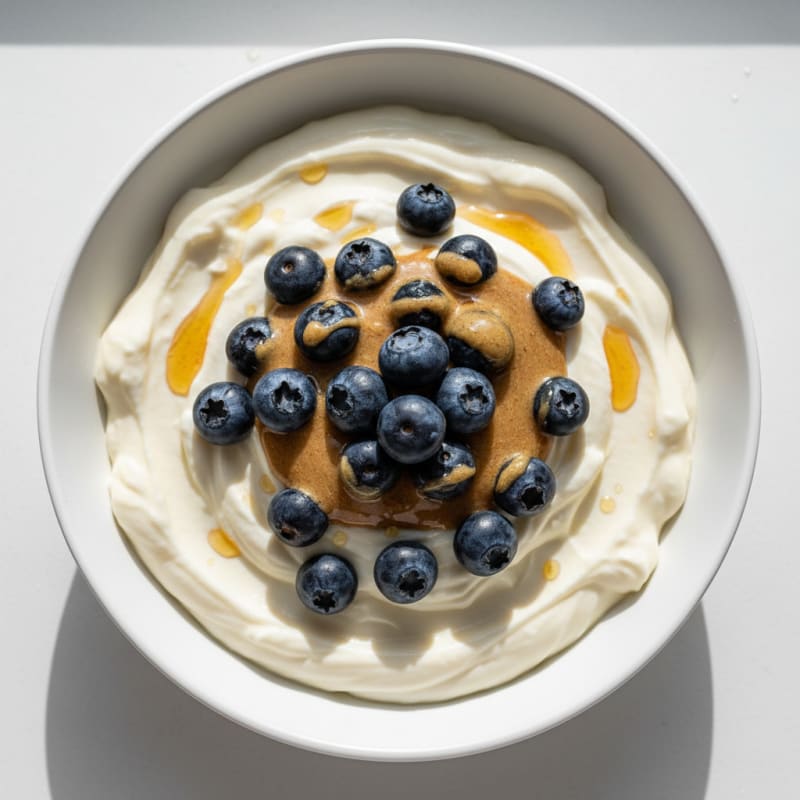 Silky Greek Yogurt Protein Pudding with Berries