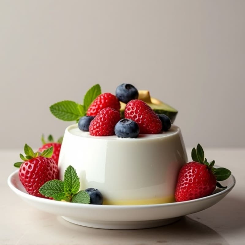 Silky Greek Yogurt Protein Mousse with Berries