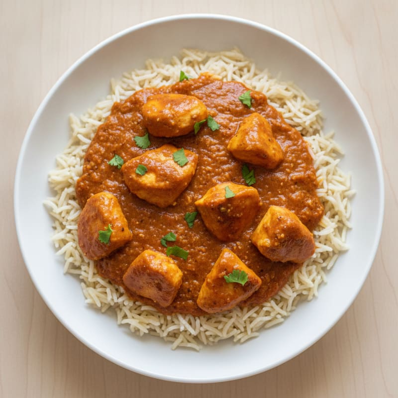 Spiced Butter Chicken with Basmati Rice