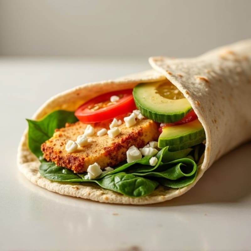 Fresh Veggie Hummus Wrap