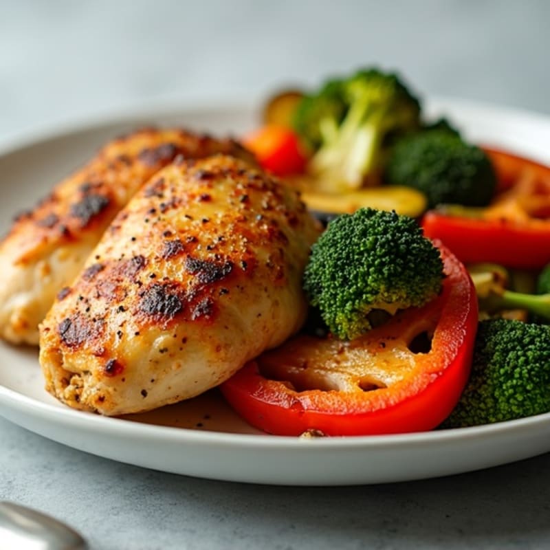 Roasted Chicken and Crispy Roasted Vegetables