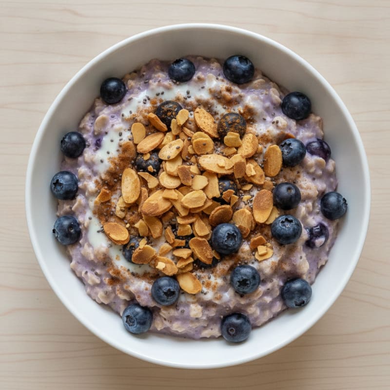 Blueberry Almond Overnight Oats