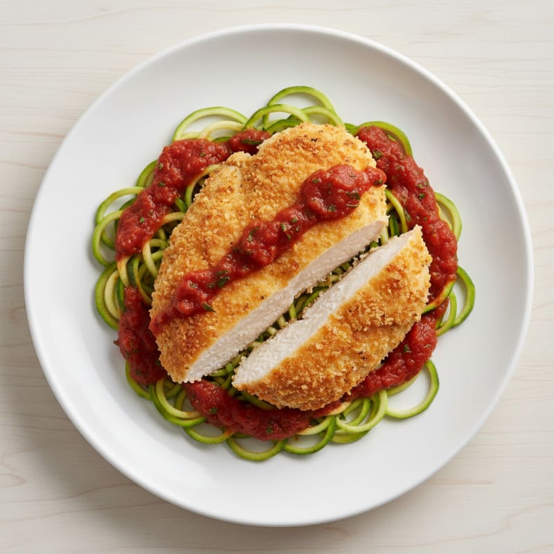 Parmesan-Crusted Chicken with Marinara