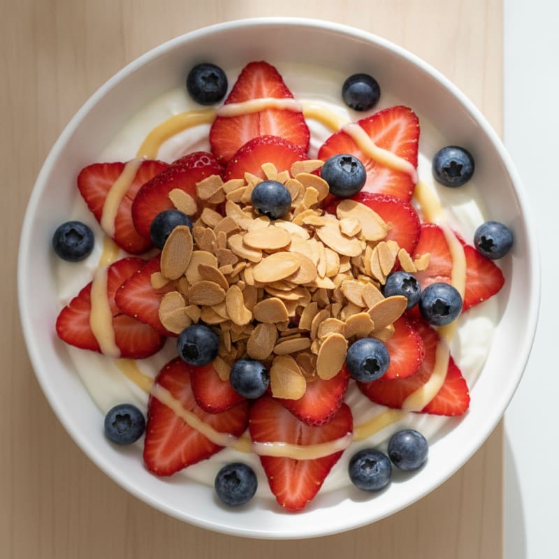 Greek Yogurt Protein Parfait with Berries