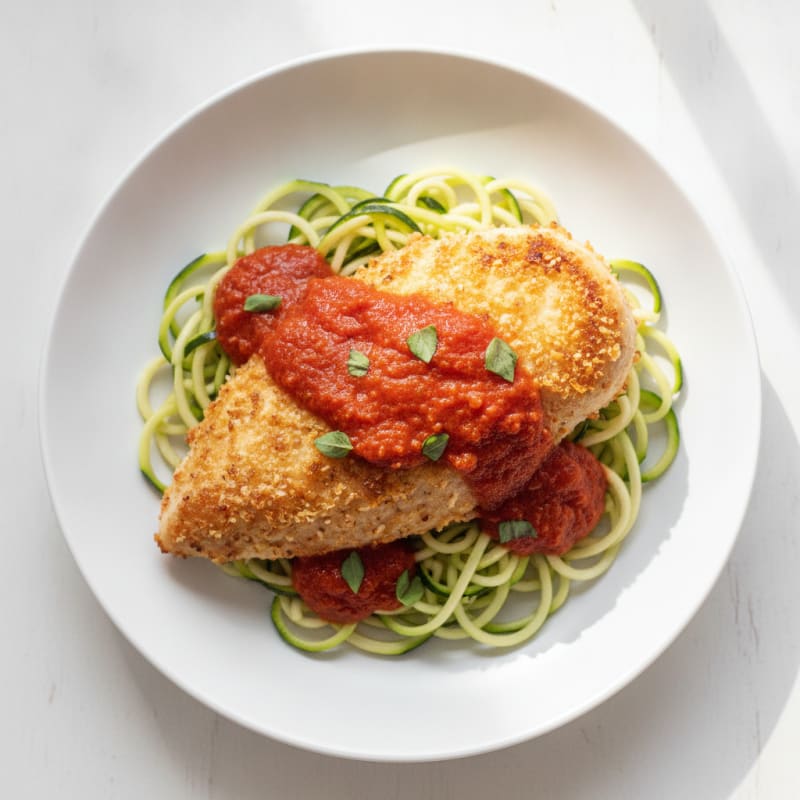 Parmesan-Crusted Chicken with Marinara