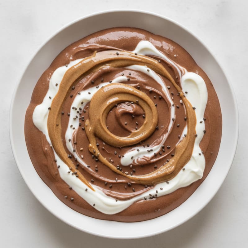 Silky Chocolate Protein Pudding with Greek Yogurt