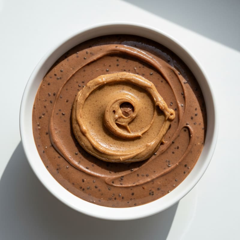 Silky Chocolate Protein Pudding with Chia Seeds