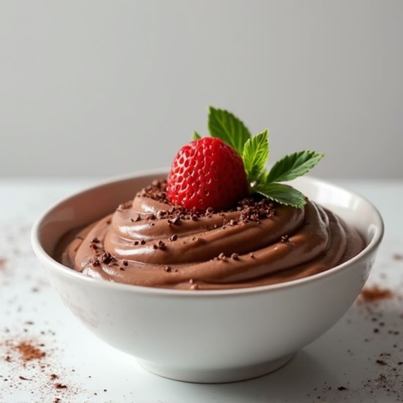 Silky Chocolate Protein Pudding with Greek Yogurt