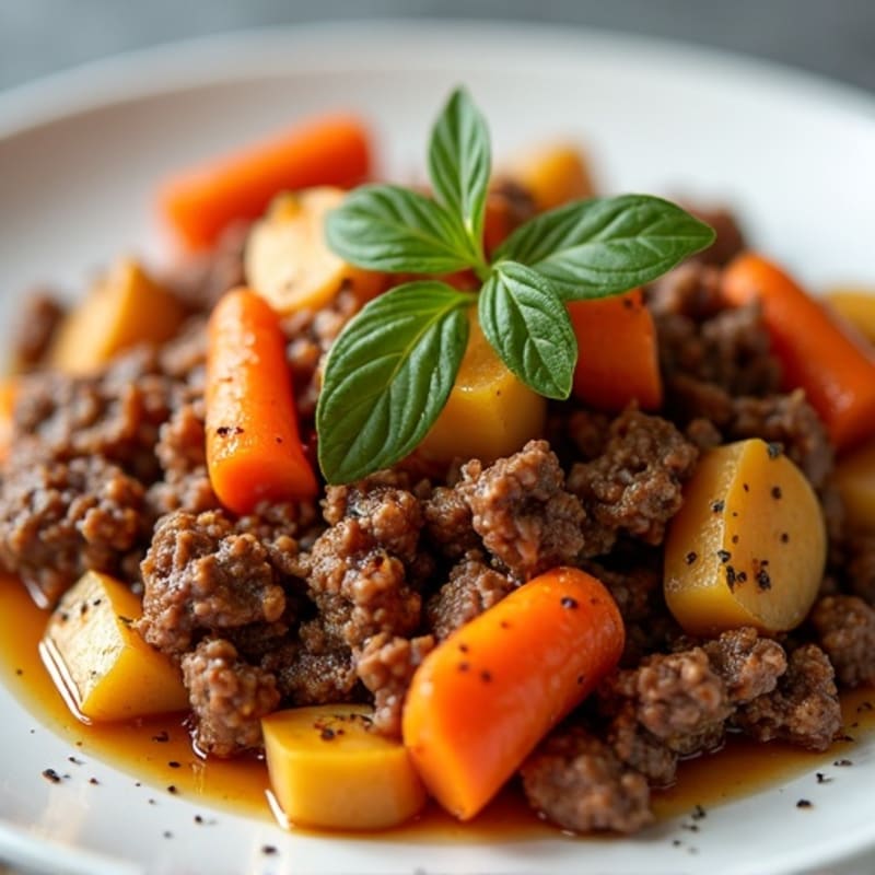 Hearty Lean Beef and Root Vegetable Bake