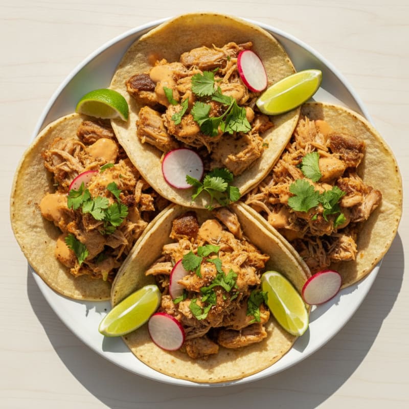 Slow-Cooked Pork Carnitas Tacos