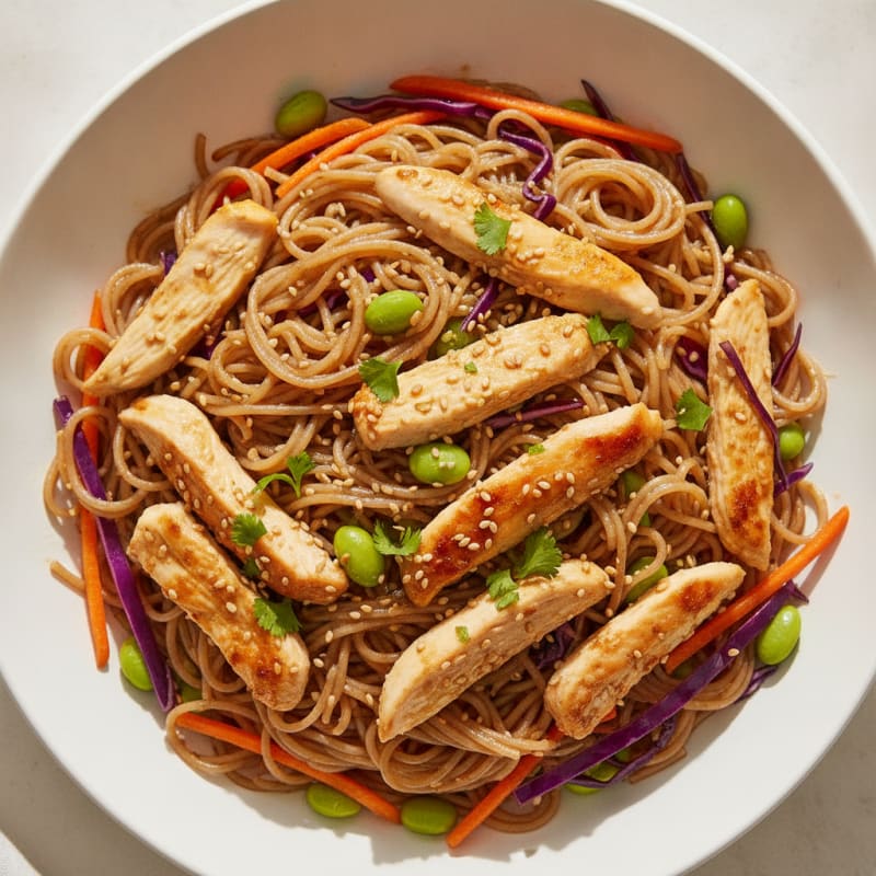 Ginger-Sesame Chicken Vermicelli Salad