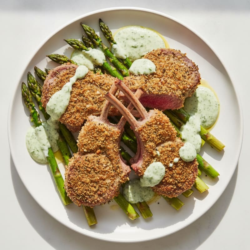 Herb-Crusted Roasted Lamb Chops