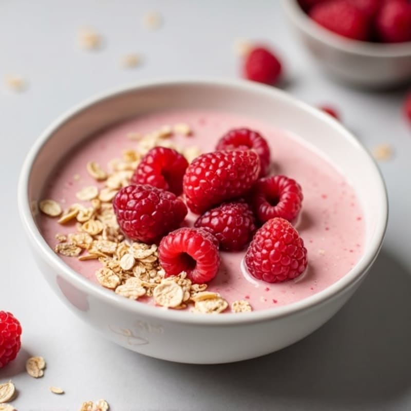 Fluffy Raspberry Vanilla Protein Bowl