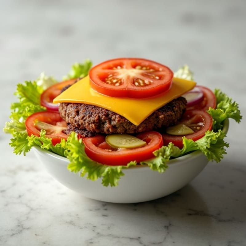 Lean Ground Beef Big Mac Crunch Bowl