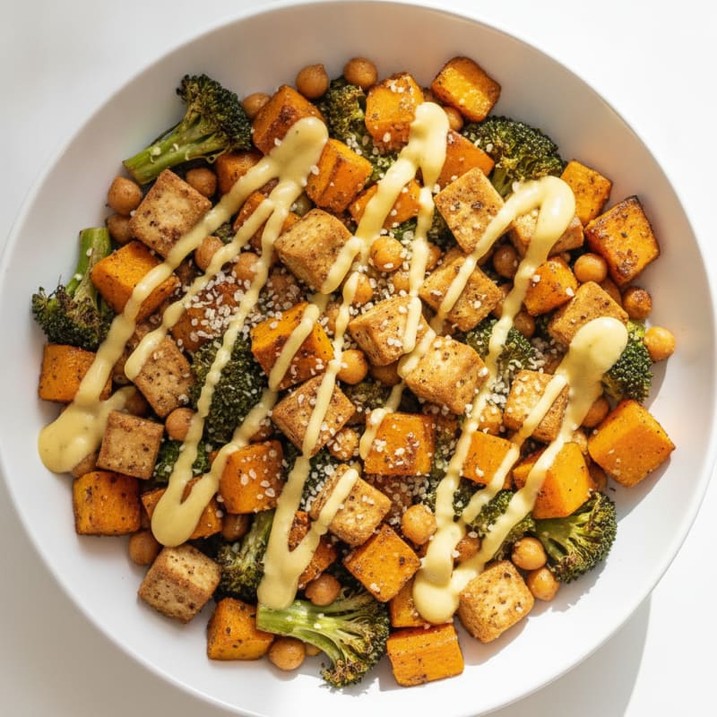 Tofu & Roasted Vegetable Power Bowl