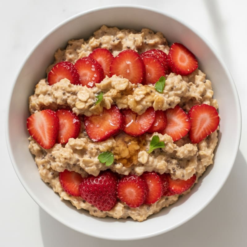 Strawberry Shortcake Overnight Oats