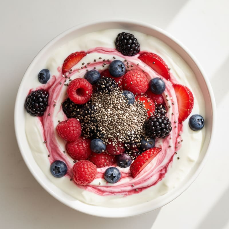 Creamy Greek Yogurt Protein Parfait with Mixed Berries