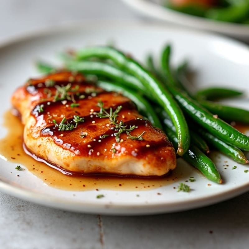 Sticky Teriyaki Chicken with Roasted Green Beans