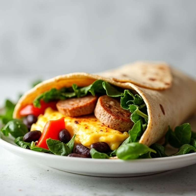 Protein-Packed Egg White Breakfast Burrito