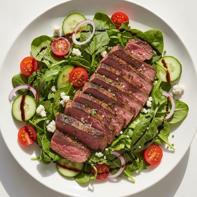 Grilled Steak and Blue Cheese Salad