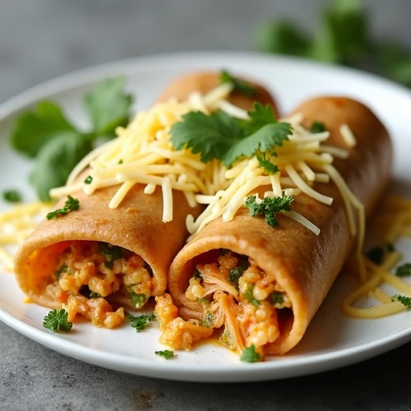 Salsa Verde Shredded Chicken Enchiladas