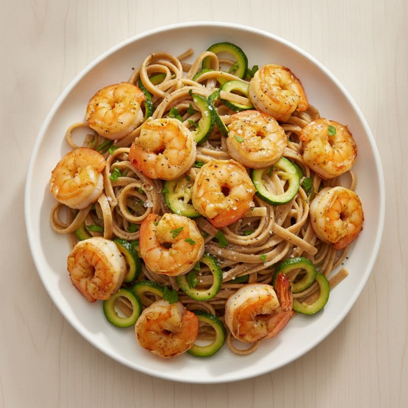 Garlic Butter Shrimp Scampi with Linguine
