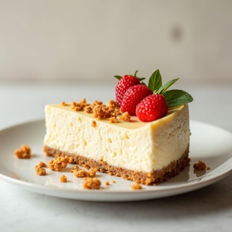 Creamy Greek Yogurt Protein Cheesecake