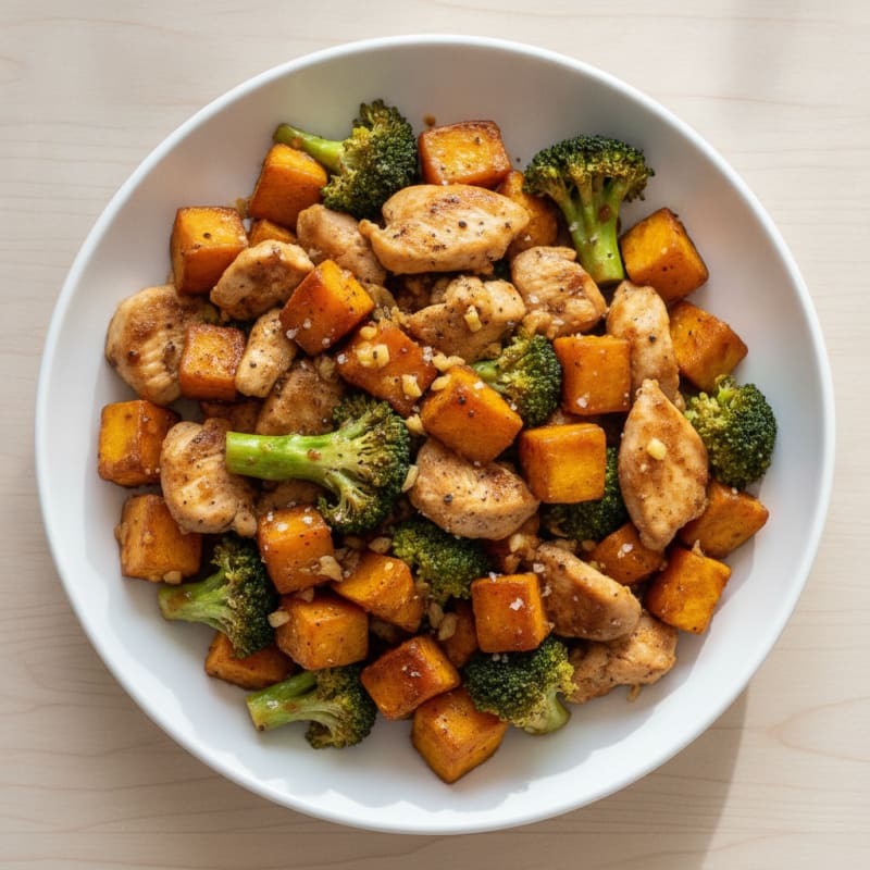 Sweet Potato and Chicken Stir-Fry