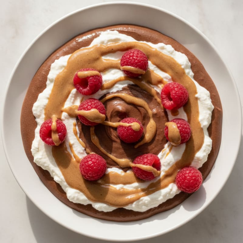 Silky Chocolate Protein Pudding with Greek Yogurt