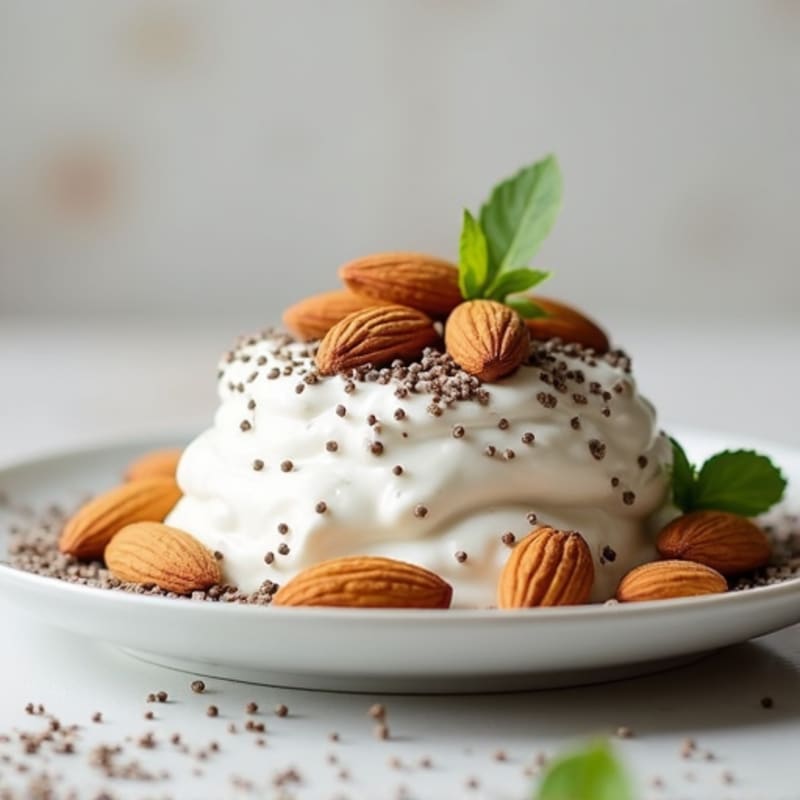Greek Yogurt with Chia Seeds and Almonds