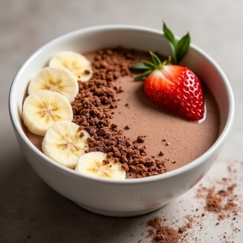 Creamy Chocolate Protein Smoothie Bowl