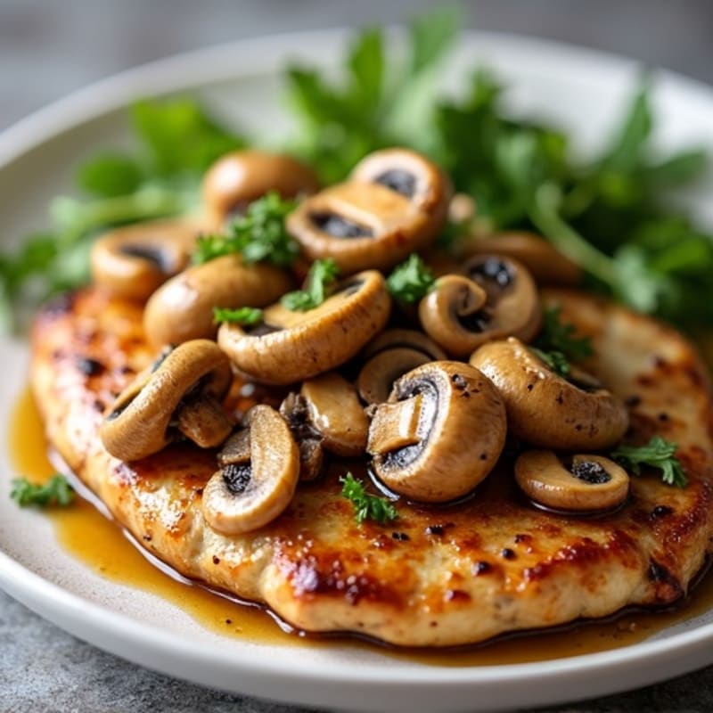 Caramelized Garlic Butter Mushrooms