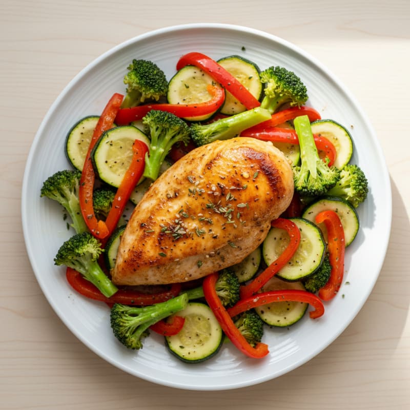 Lemon Herb Roasted Chicken and Veggies